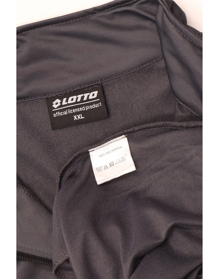 Lotto Mens Tracksuit Top Jacket 2XL Grey Polyester