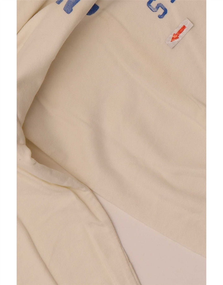 North Sails Mens Graphic Sweatshirt Jumper Medium White Cotton