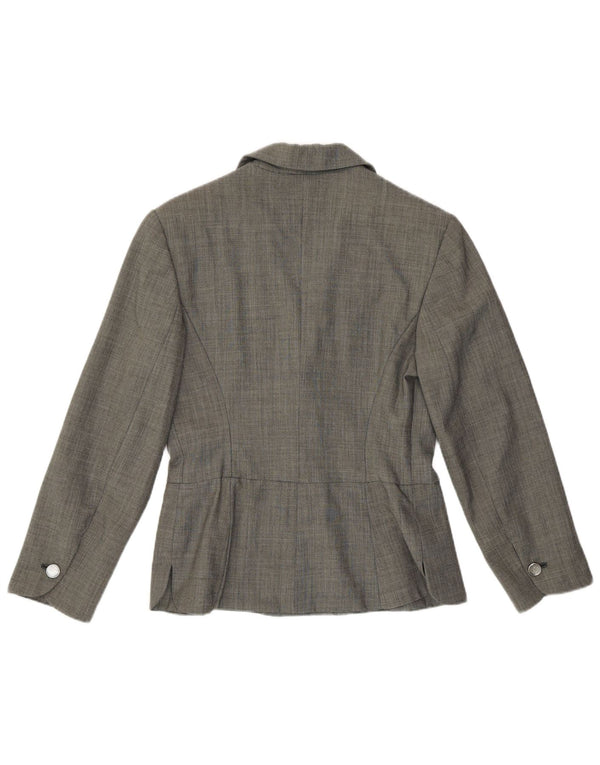 Byblos Womens 2 Button Blazer Jacket UK 10 Small Grey