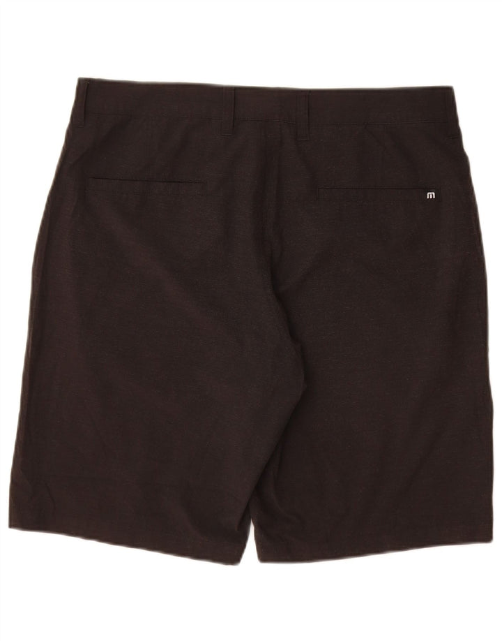 Travis Mathew Mens Chino Shorts W32 Medium  Black Polyester