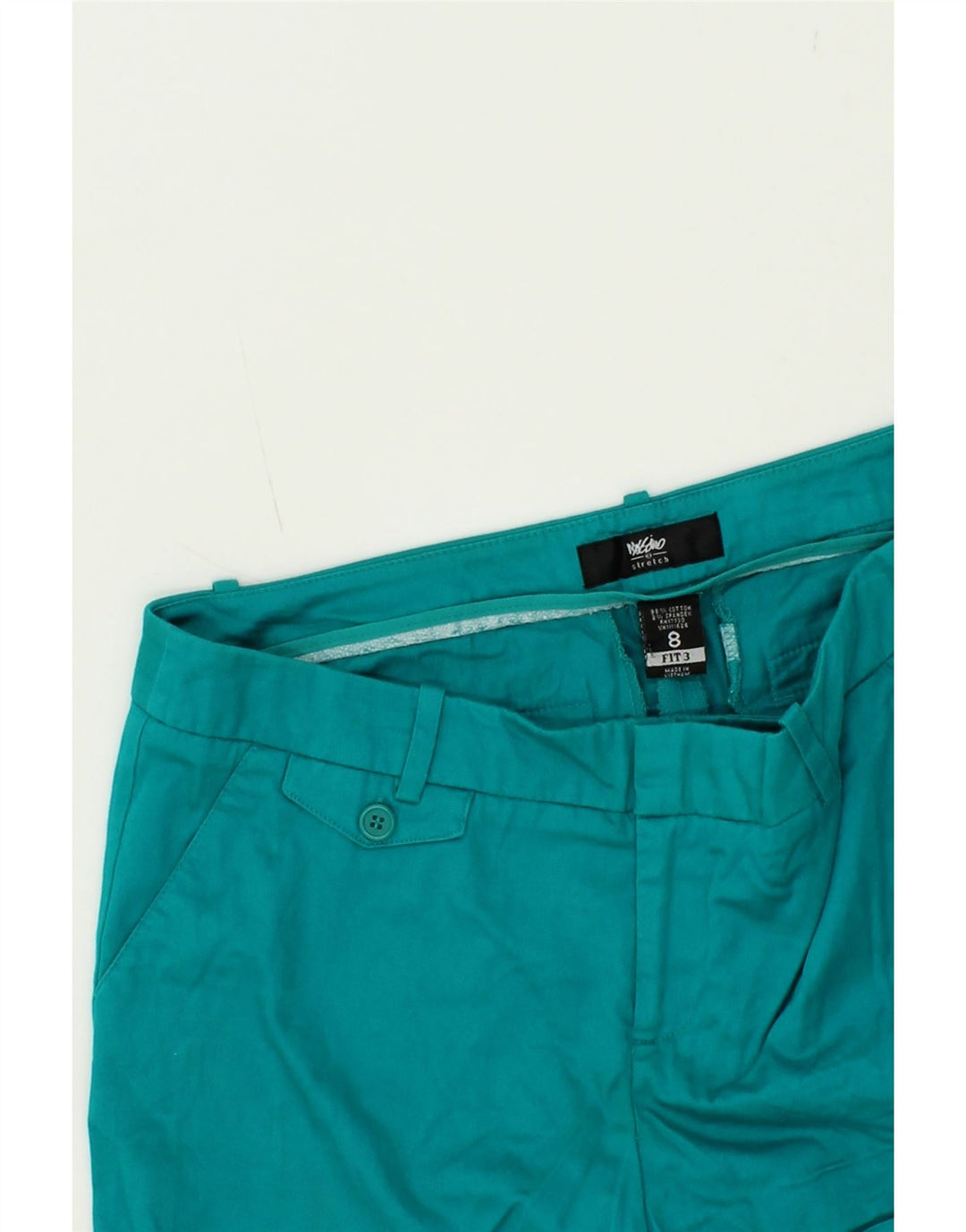 MOSSIMO Womens Chino Shorts US 8 Medium W30 Turquoise Cotton Vintage Mossimo and Second-Hand Mossimo from Messina Hembry 