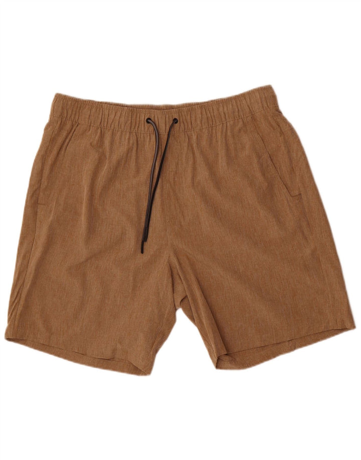 Eddie Bauer Mens Sport Shorts XL  Brown Polyester
