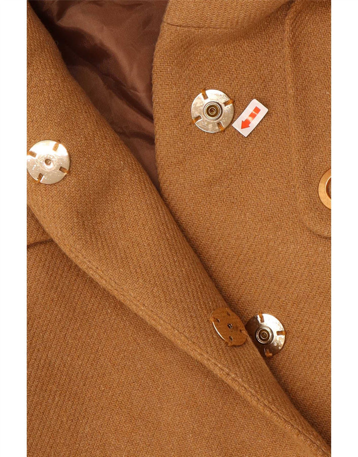 Zara Womens Hooded Bomber Jacket UK 10 Small Brown Polyester