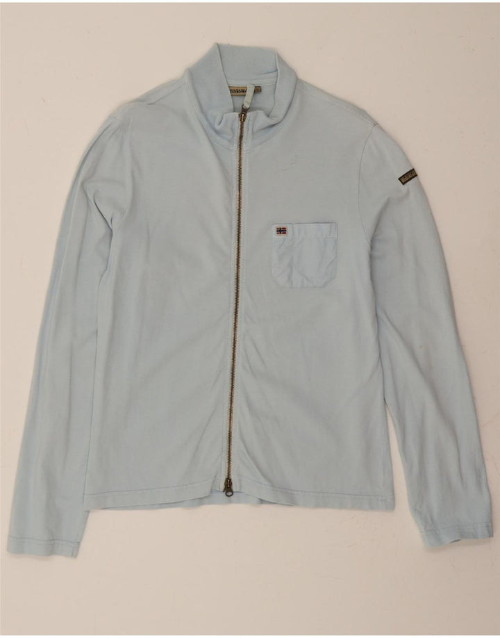 NAPAPIJRI Womens Tracksuit Top Jacket UK 14 Large Blue Vintage Napapijri and Second-Hand Napapijri from Messina Hembry 