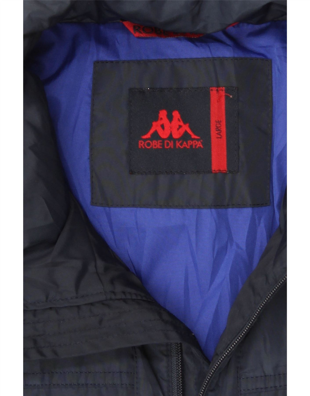 Kappa Mens Padded Jacket UK 40 Large Navy Blue Polyester