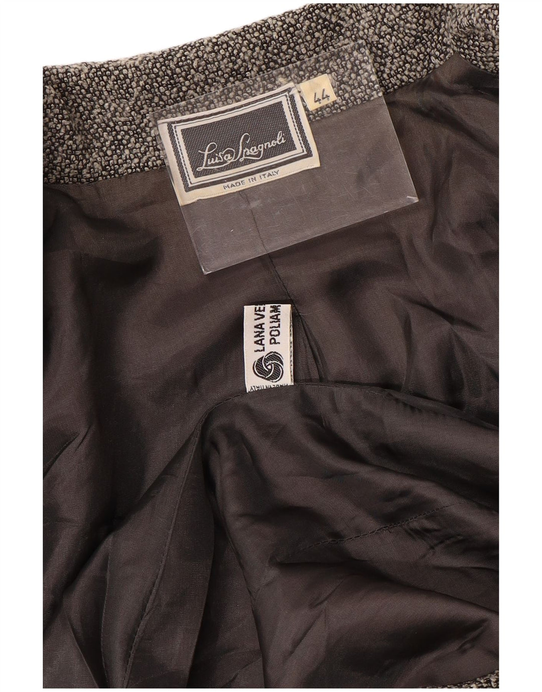 LUISA SPAGNOLI Womens 1 Button Blazer Jacket IT 44 Medium Grey Wool