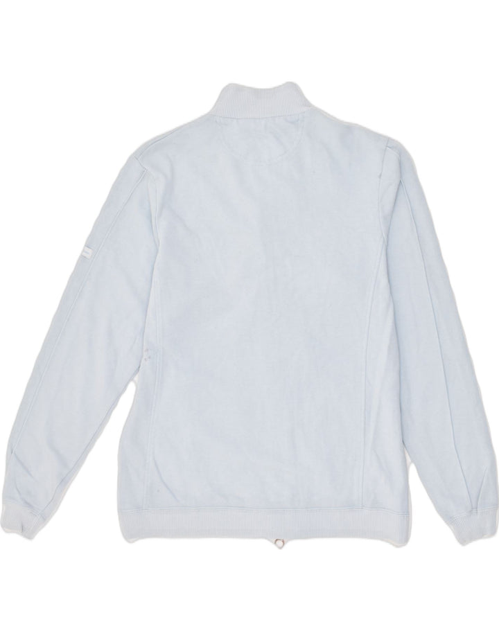 CHAMPION Womens Tracksuit Top Jacket UK 14 Medium Blue Cotton | Vintage Champion | Thrift | Second-Hand Champion | Used Clothing | Messina Hembry 