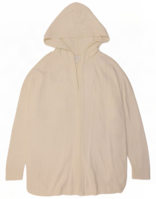 The White Company Womens Lounge Hooded Cardigan Sweater UK 14 Large Off