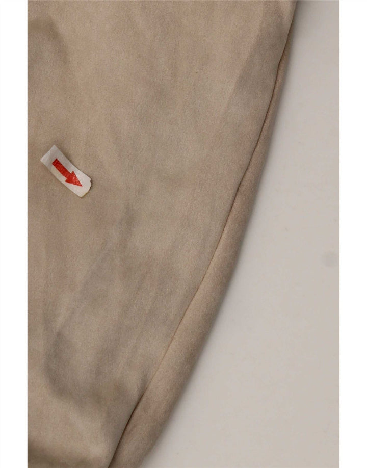 Zara Womens Oversized Bomber Jacket UK 14 Medium Beige Polyester