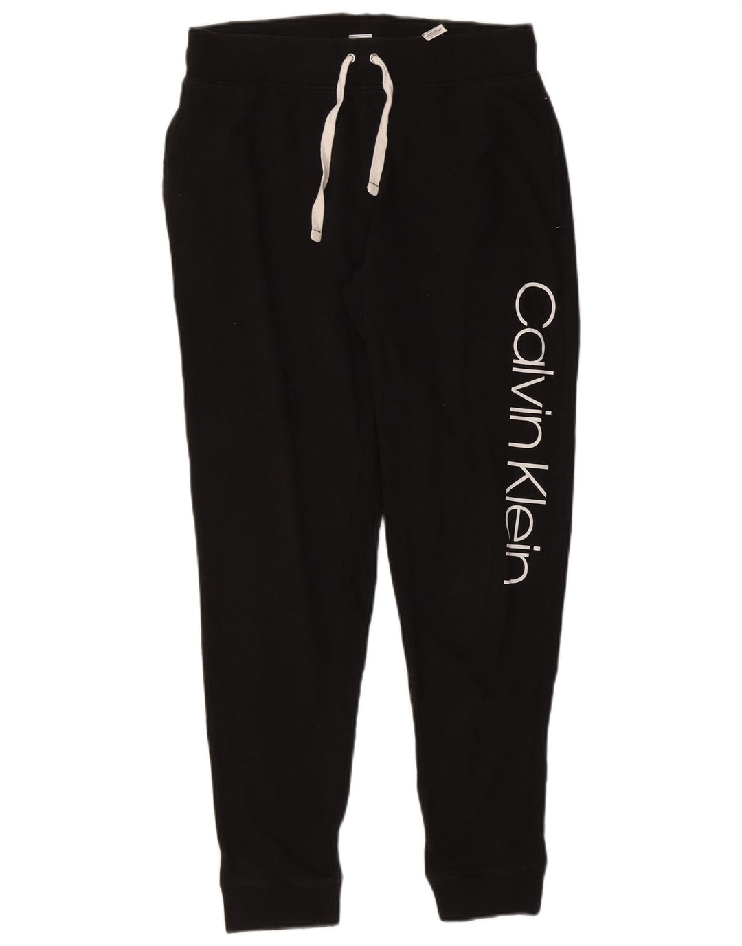 CALVIN KLEIN Womens Graphic Tracksuit Trousers Joggers Medium  Black