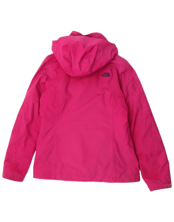 The North Face Womens Hooded Windbreaker Jacket UK 14 Medium Pink Polyester
