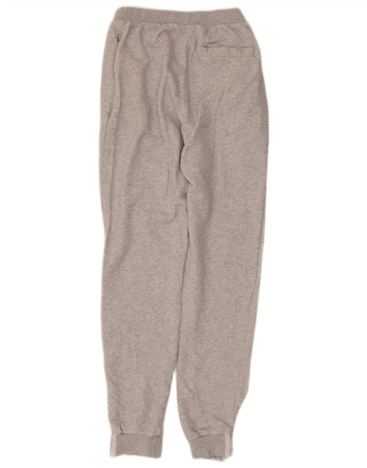ADIDAS Womens Tracksuit Trousers Joggers UK 6 XS Grey Flecked Cotton