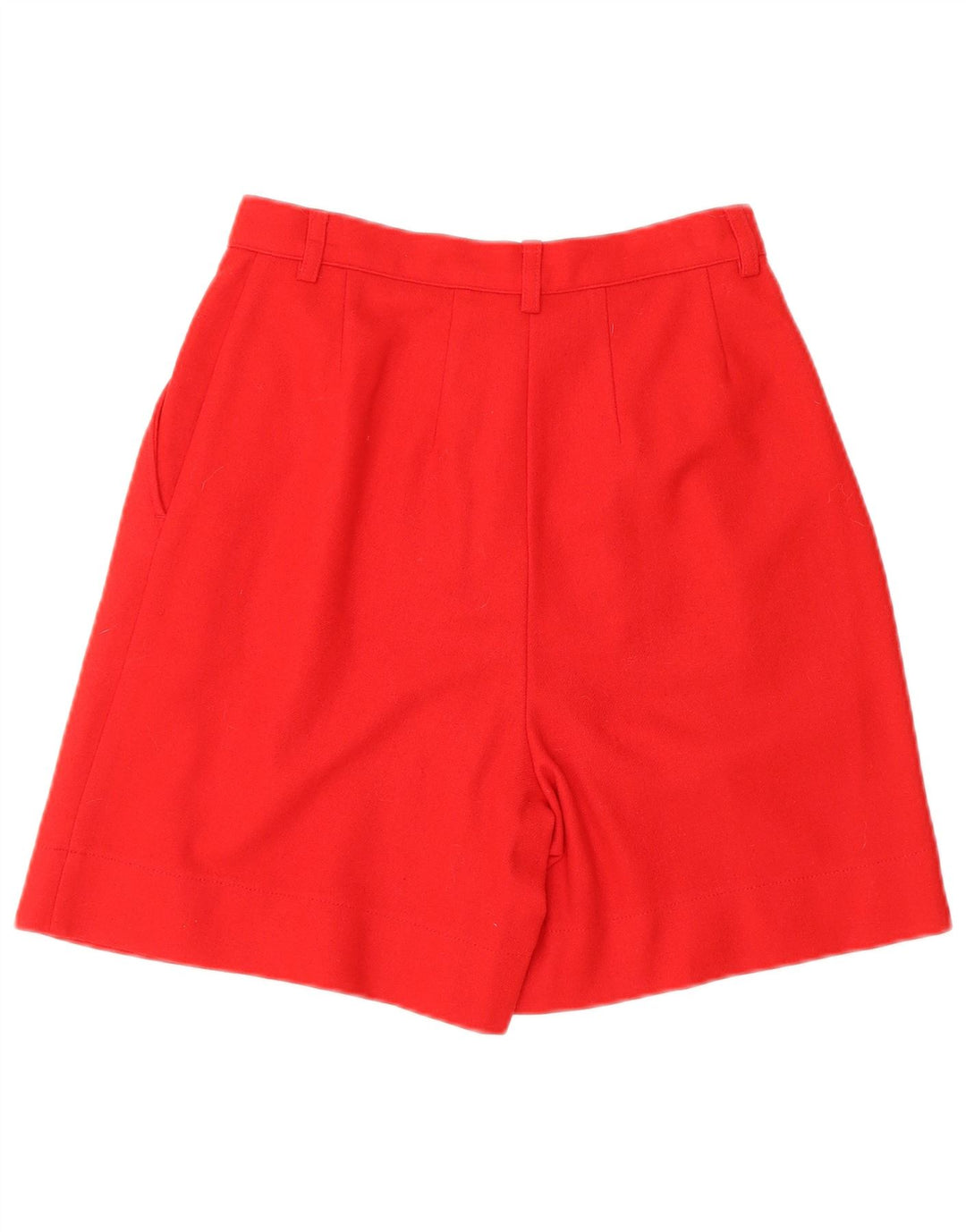 BENETTON Womens High Waist Pegged Casual Shorts IT 40 Small W24 Red Wool
