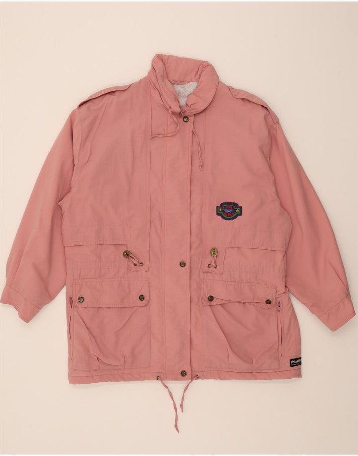 SAN FELICE Womens Military Jacket IT 44 Medium Pink Polyamide Vintage San Felice and Second-Hand San Felice from Messina Hembry 