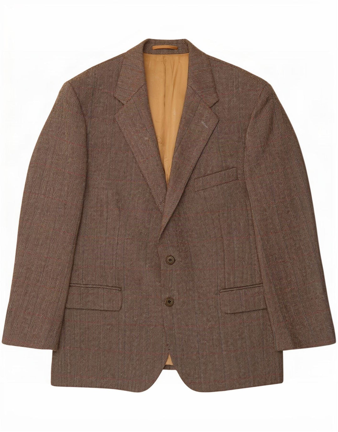 Magee Mens 2 Button Blazer Jacket UK 46 3XL Grey Herringbone New Wool