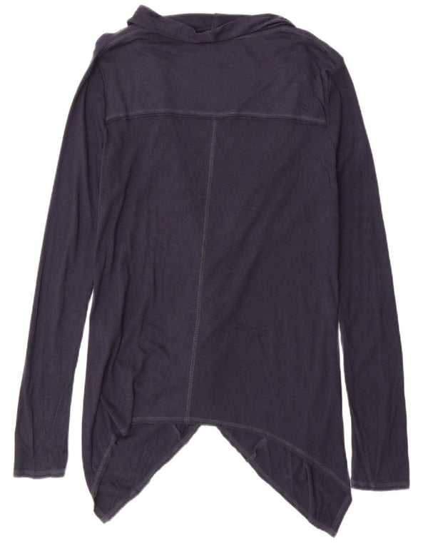 Calvin Klein Jeans Womens Cardigan Top UK 14 Medium Navy Blue Cotton