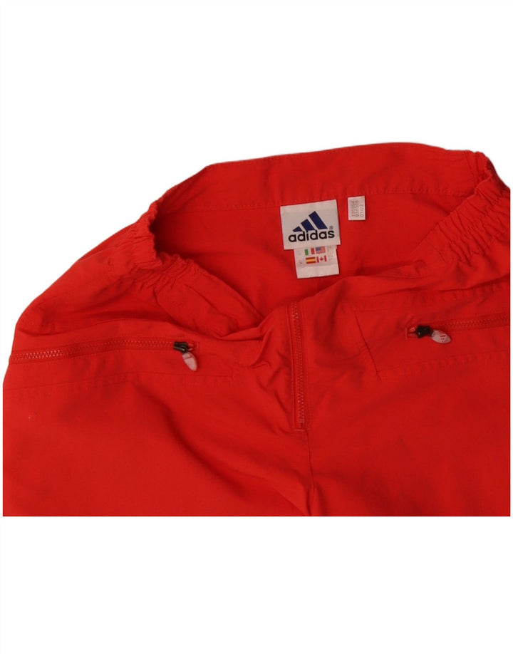 ADIDAS Womens Bermuda Shorts UK 10 Small W28  Orange Polyamide