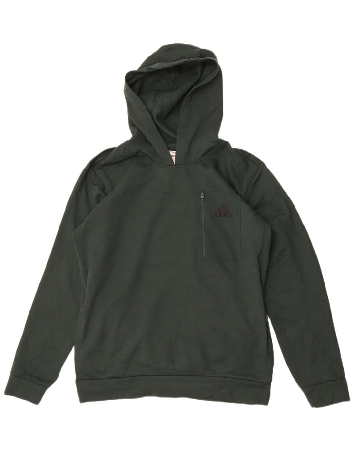 Adidas Mens Hoodie Jumper Large Green