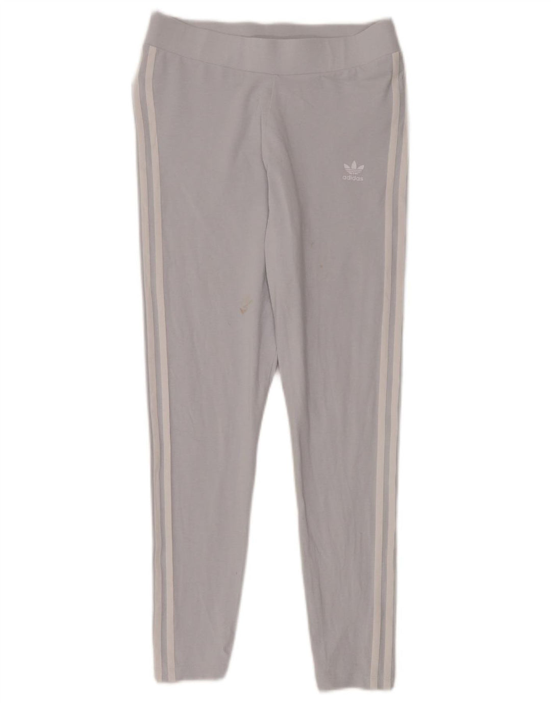 ADIDAS Womens Leggings UK 16 Large  Blue Cotton