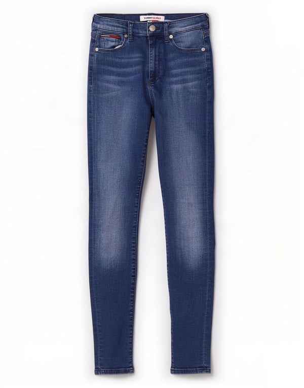 Tommy Hilfiger Womens Skinny Jeans W24 L30 Blue Cotton