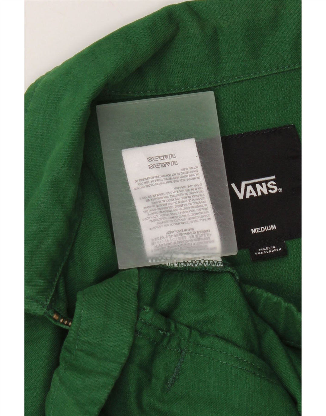 Vans Womens Bomber Jacket UK 14 Medium Green Cotton