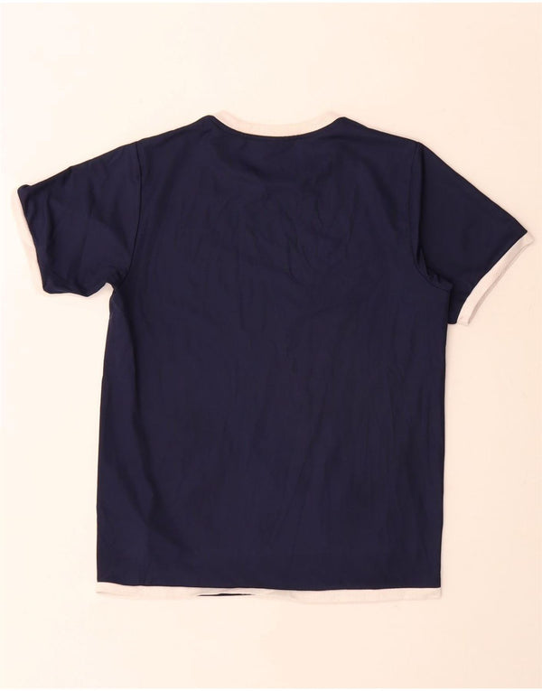 Puma Boys T-Shirt Top 11-12 Years Navy Blue Colourblock Polyester