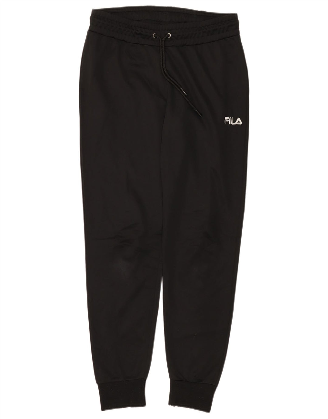 FILA Mens Tracksuit Trousers Joggers Small Black Polyester