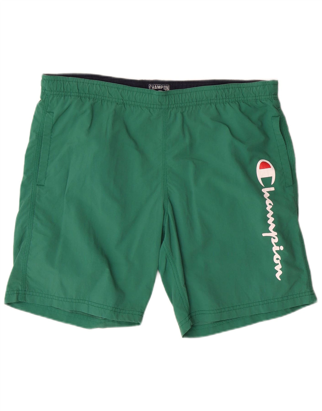 CHAMPION Mens Graphic Swimming Shorts Large  Green