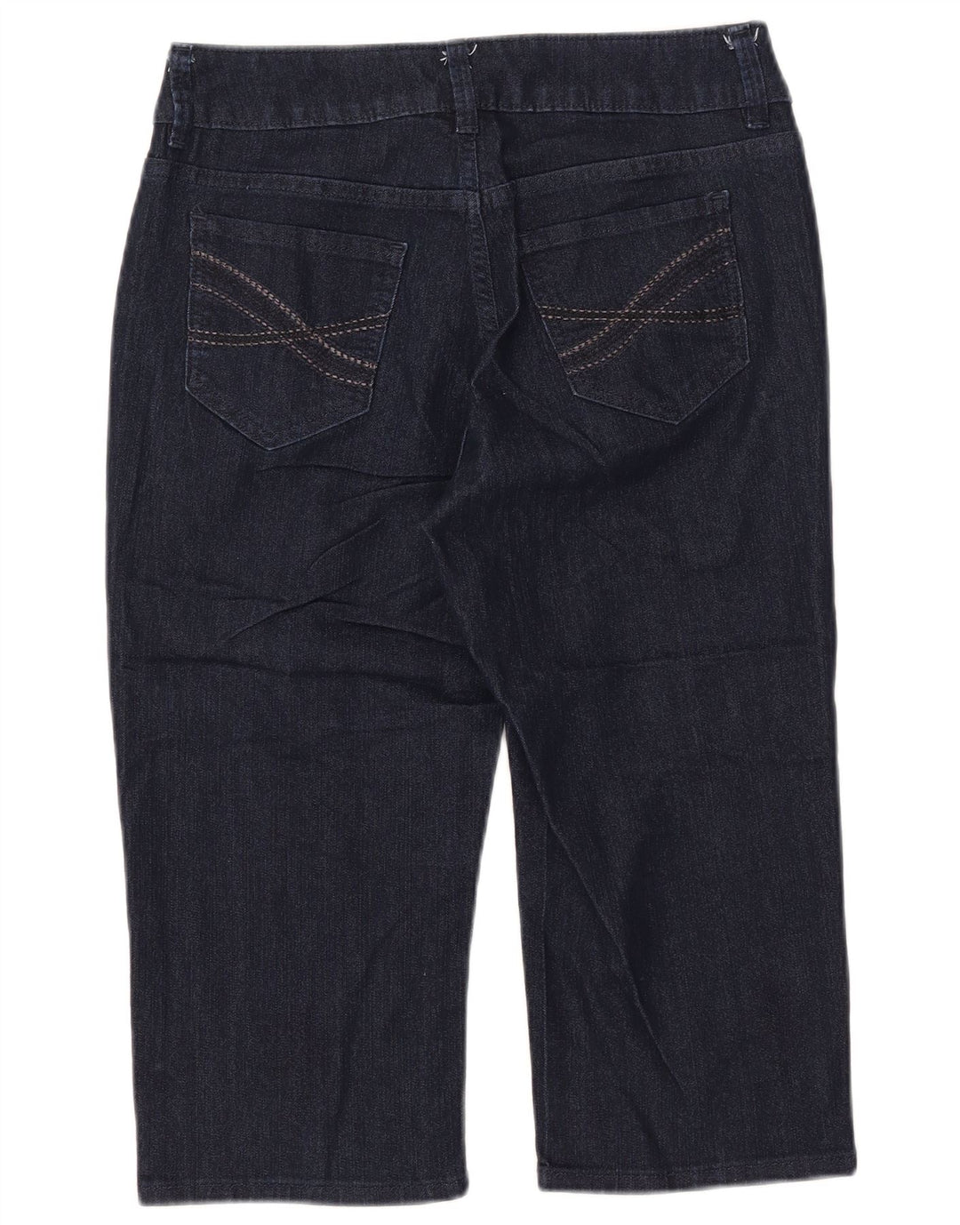 LEE Womens Riders Capri Jeans US 8 Medium W30 L18 Navy Blue Cotton