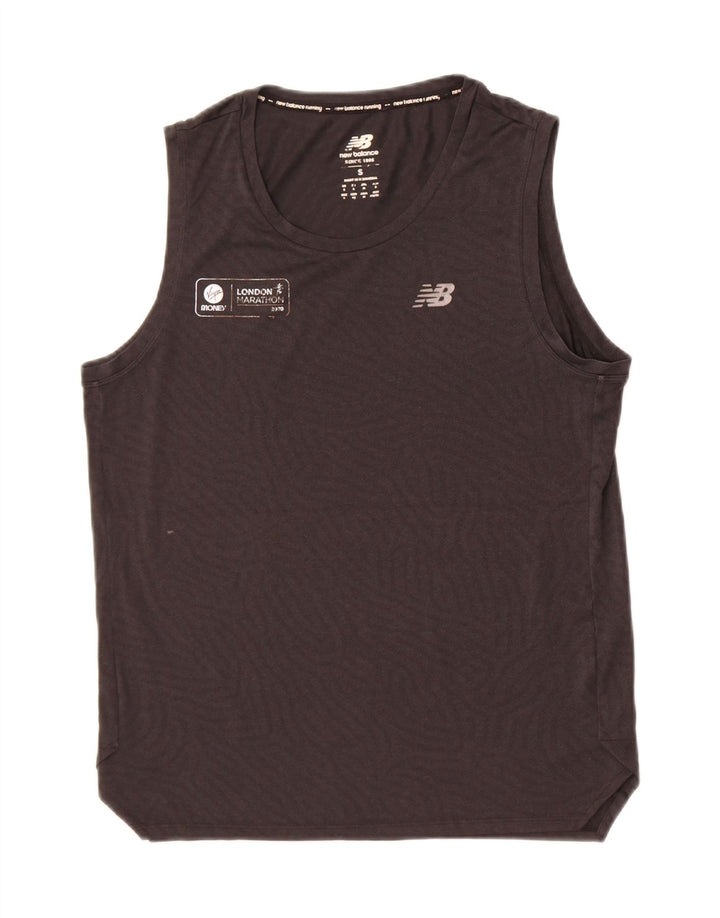 New Balance Mens Graphic Vest Top Small Black