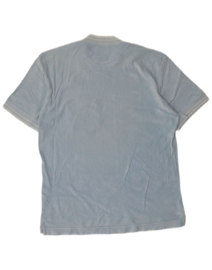Gas Mens T-Shirt Top Large Blue Cotton