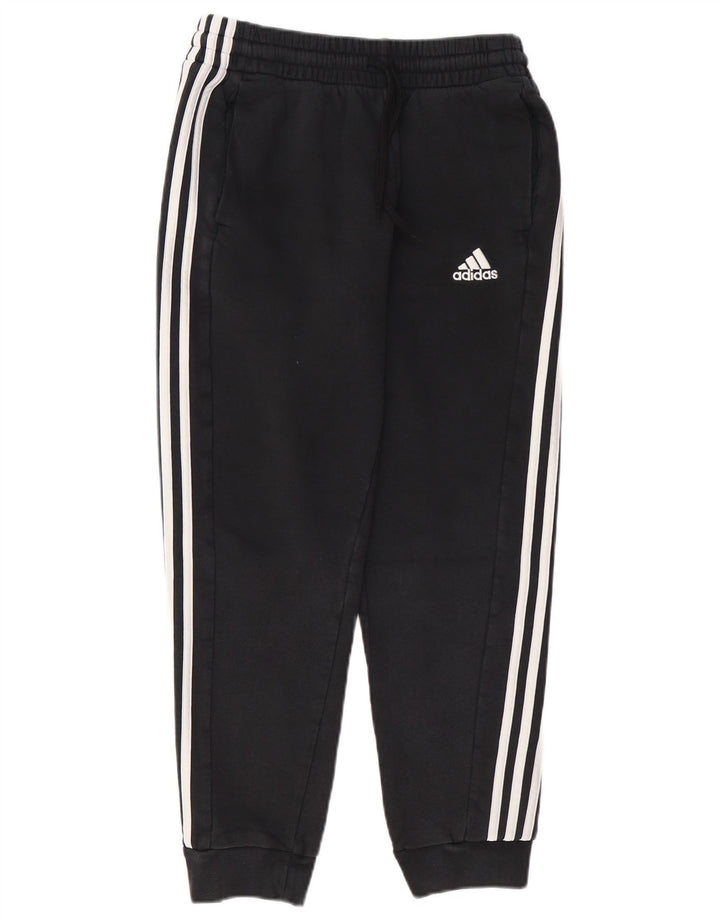 ADIDAS Mens Tracksuit Trousers Joggers Medium  Black Cotton