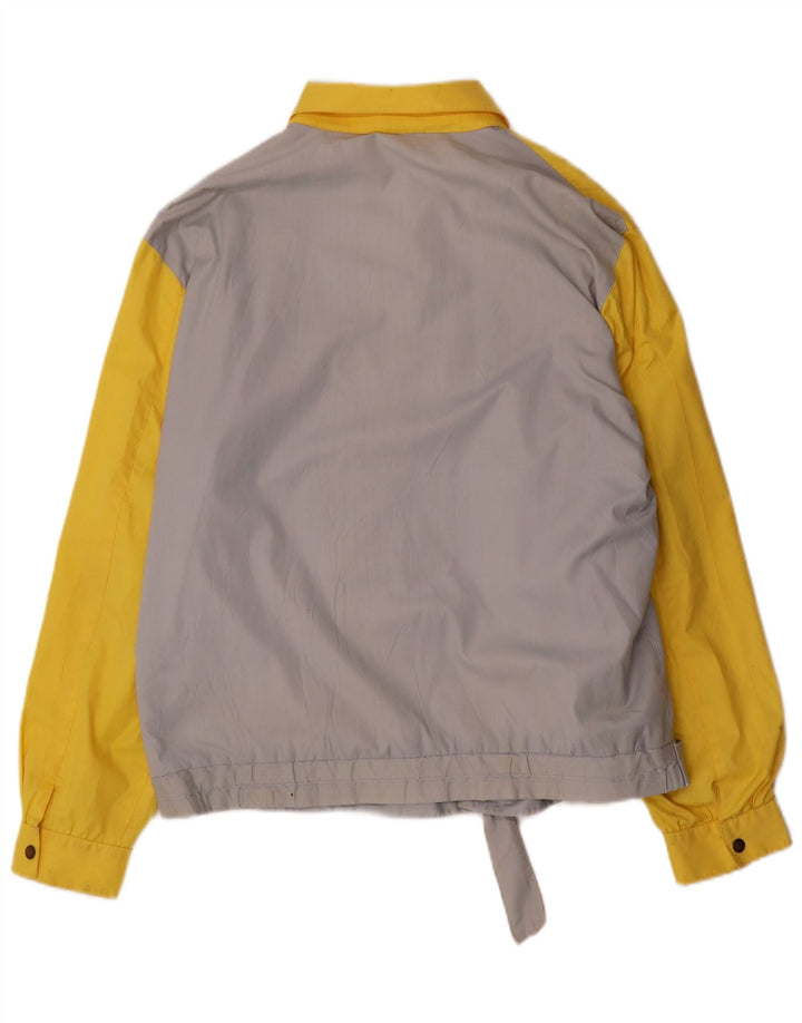 Sportman Mens Bomber Jacket IT 52 XL Yellow Colourblock