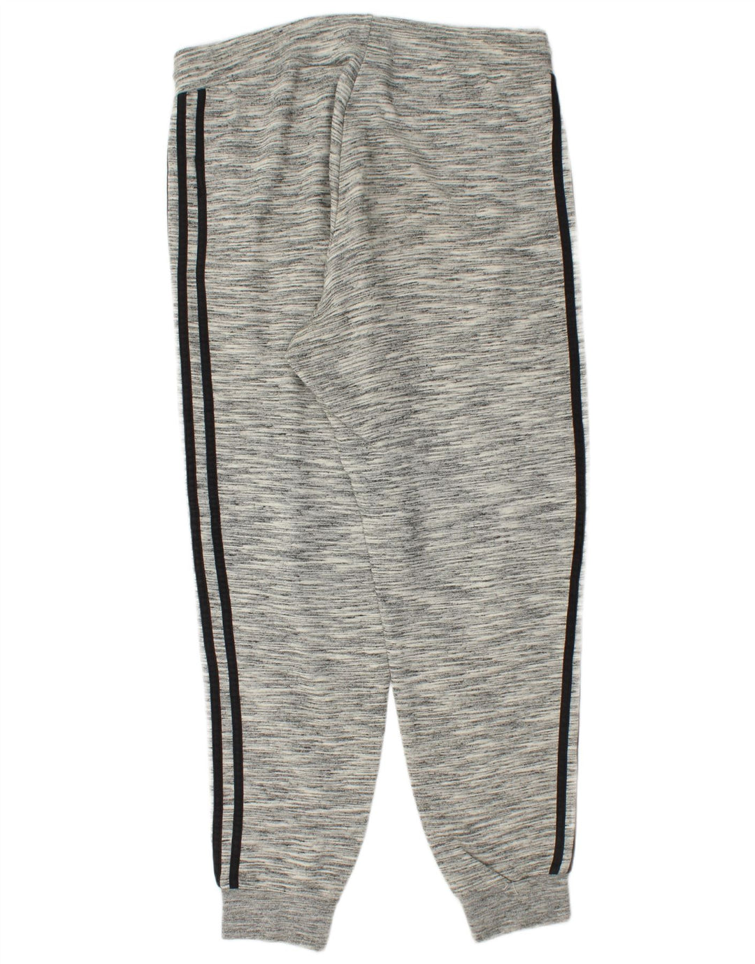 ADIDAS Mens Tracksuit Trousers Joggers Large  Grey Pinstripe Cotton
