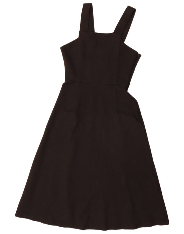 Whistle Womens Sleeveless A-Line Dress UK 10 Small Black Viscose