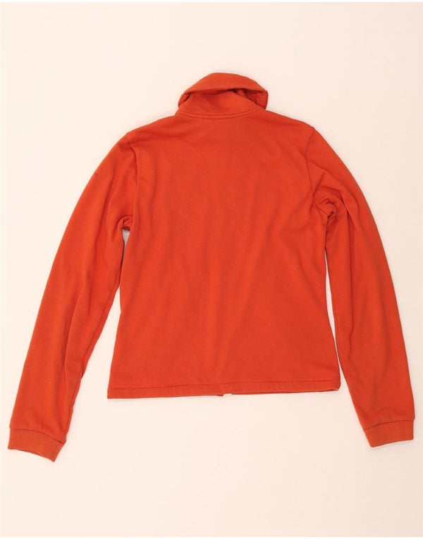 NIKE Womens Tracksuit Top Jacket UK 10/12 Medium Orange Polyester