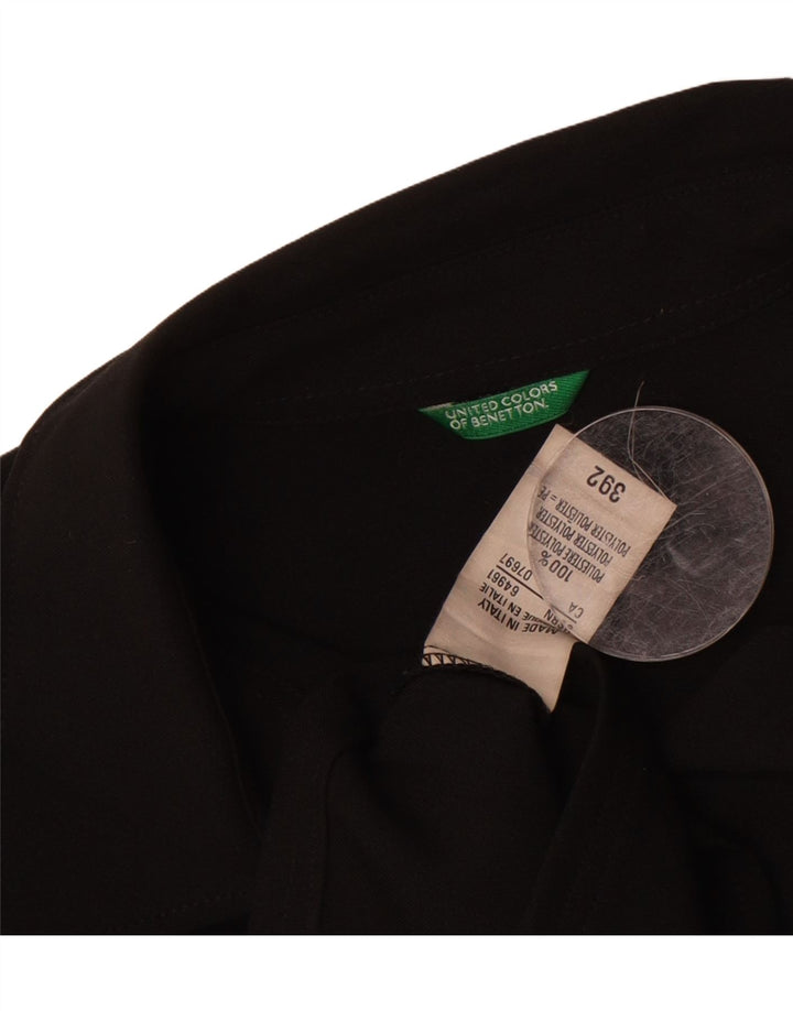 BENETTON Womens Shirt IT 46 Large Black Polyester Vintage Benetton and Second-Hand Benetton from Messina Hembry 