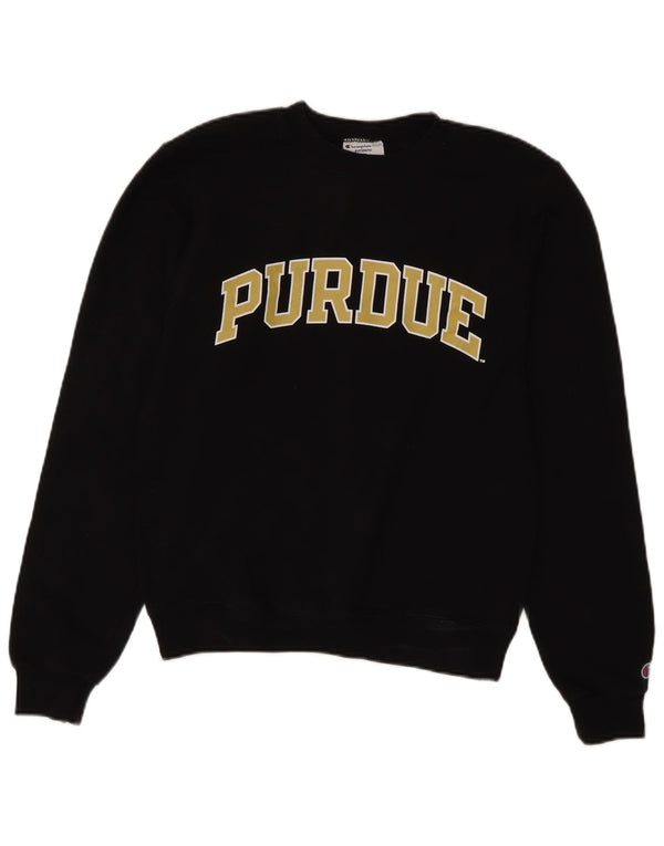 Champion Mens Purdue Graphic Sweatshirt Jumper XS Black