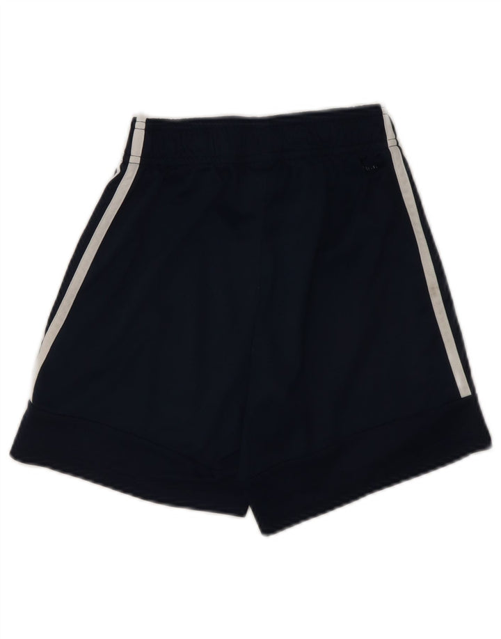 ADIDAS Boys Sport Shorts 9-10 Years  Navy Blue Polyester