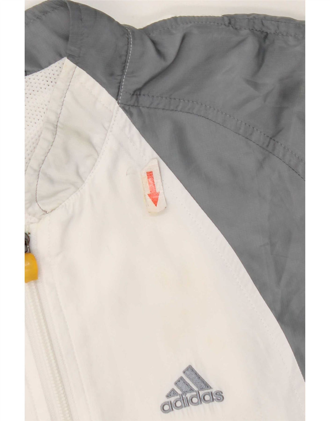 Adidas Womens Tracksuit Top Jacket UK 10 Small Grey Colourblock