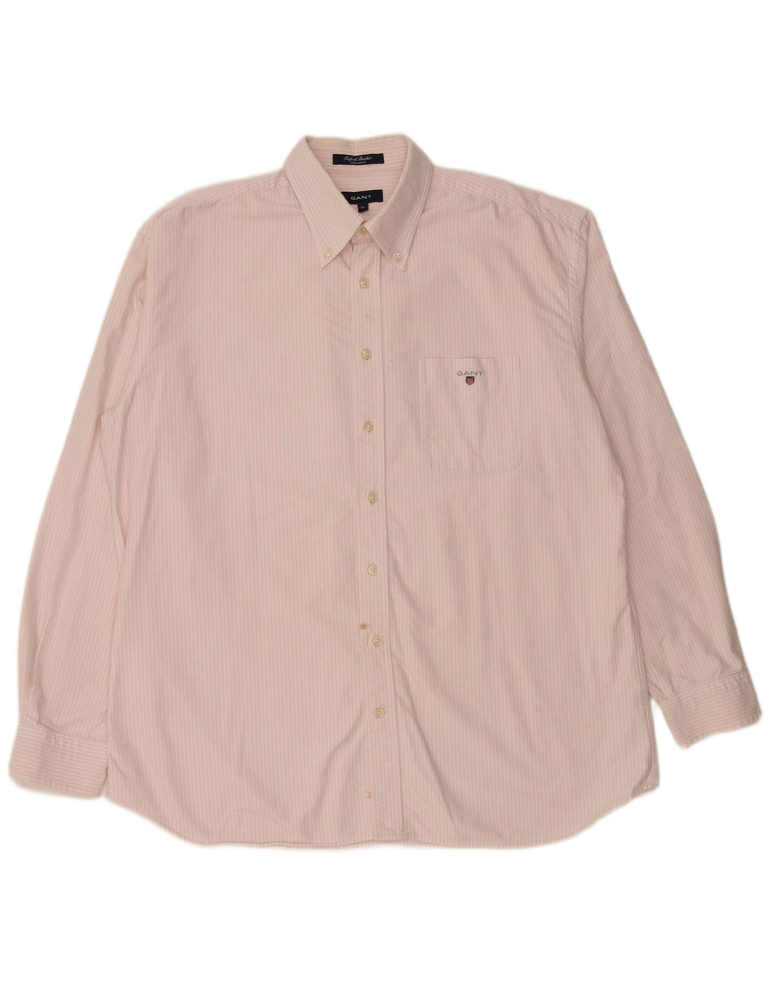 GANT Mens Regular Fit Shirt XL Pink Pinstripe Cotton