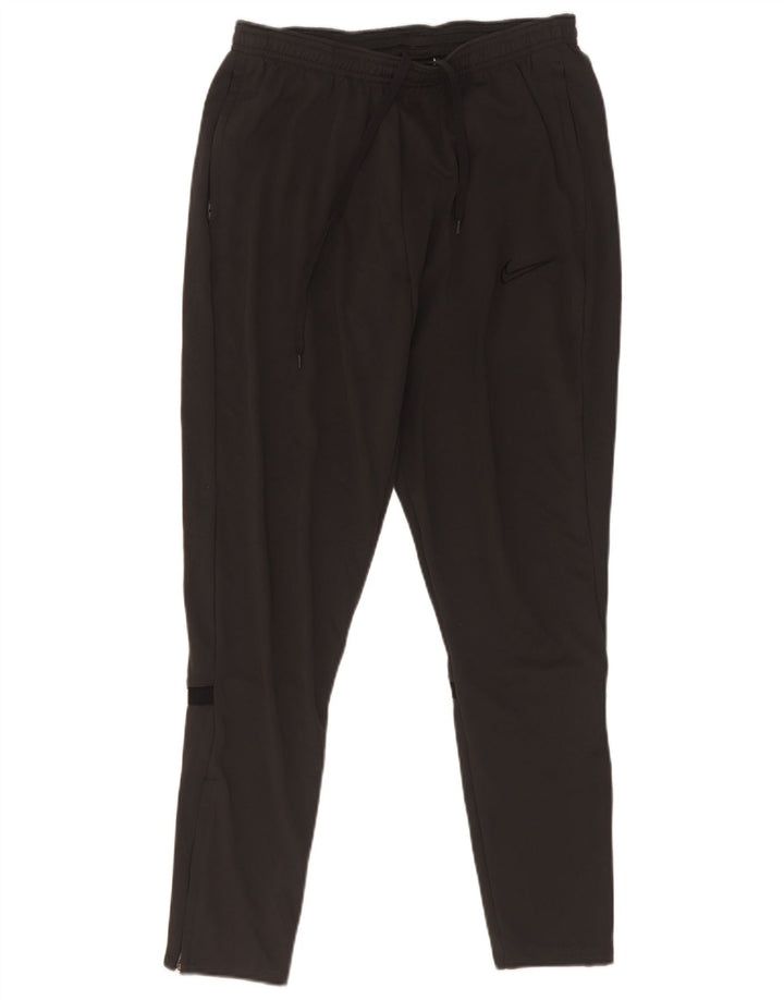Nike Mens Dri Fit Tracksuit Trousers Small Black Colourblock Polyester