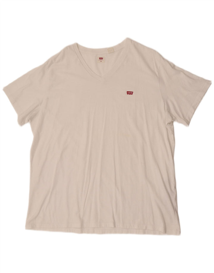 Levi's Mens T-Shirt 2XL White Cotton