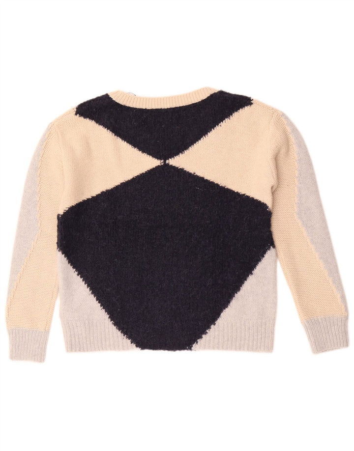 Massimo Dutti Womens Boat Neck Jumper Sweater UK 10 Small Multicoloured