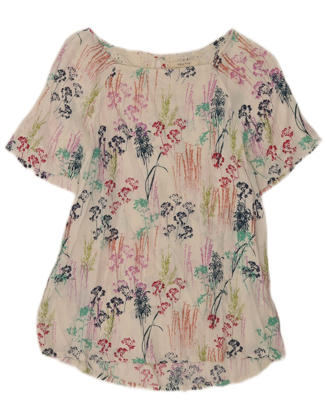 White Stuff Womens Blouse Top UK 10 Small Floral Viscose