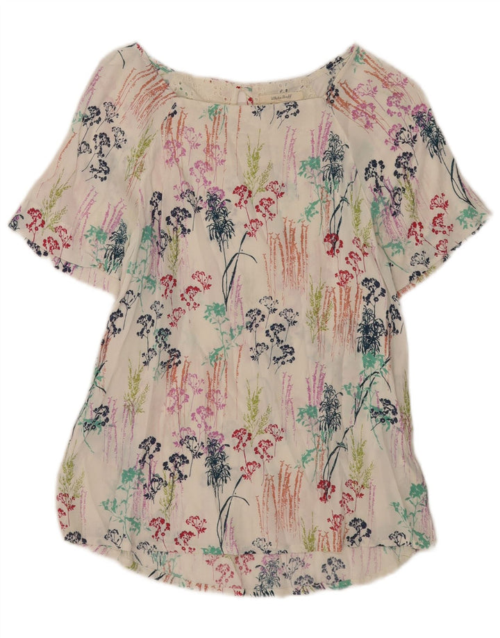 White Stuff Womens Blouse Top UK 10 Small Floral Viscose