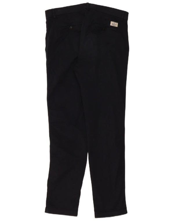Avirex Mens Slim Chino Trousers W34 L33 Navy Blue Cotton