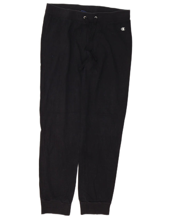 CHAMPION Womens Tracksuit Trousers Joggers UK 16 Large  Black Cotton