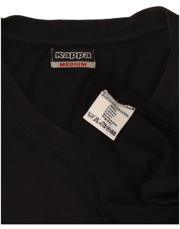 Kappa Mens Vest Top Medium Black Cotton