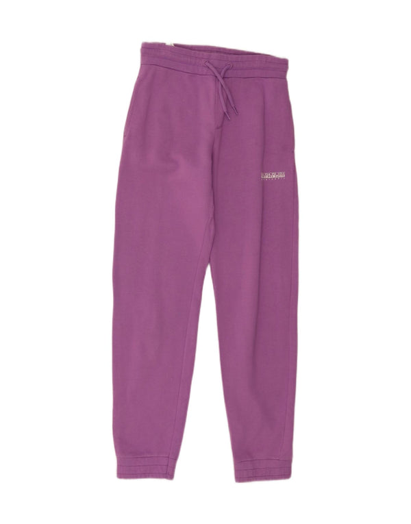 Napapijri Girls Tracksuit Trousers Joggers 15-16 Years Purple Cotton